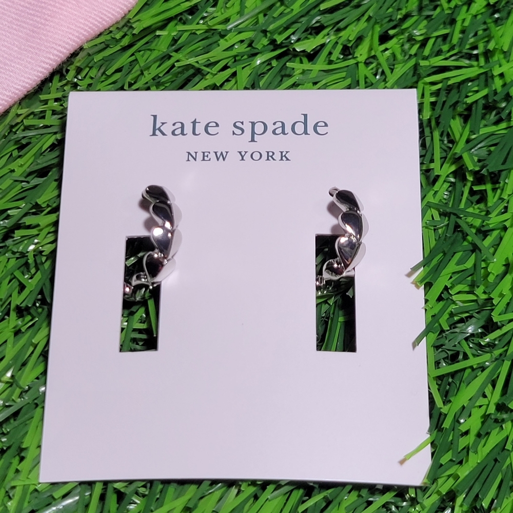 Kate Spade Heart earrings hoops